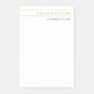 Goud & Witte Advocaat Juridisch Beroep Post-it® Notes