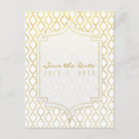Goud & Witte Elegante Marokkaanse Glam Save the Da
