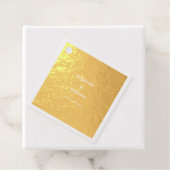 Goud Witte Elegante Trouw Minimal Modern Bedankjes Labels (Met doos)