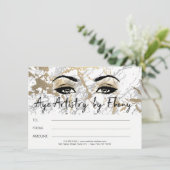 Goud Witte Marmer Make-up Schoonheid Certificaat E (Staand voorkant)
