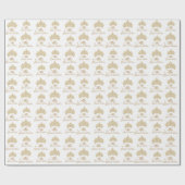 Goud Witte Mis Quince Anos Elegante Tiara Cadeaupapier (Vlak)