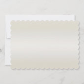 Goud  witte parels Bewaar de datum Kaart (Achterkant)