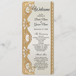 Goud  Witte Parels Trouwprogramma Programma