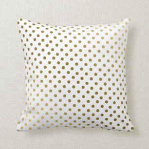 Goud & Witte Polka stippen Modern geometrisch patr Kussen