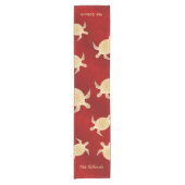 Goud Zee Turtles Korte Tafelloper (Voorkant)