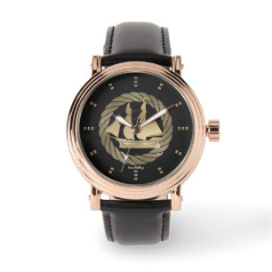 Goud Zeilschip Horloge