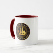 Goud Zeilschip Mok (Voorkant links)