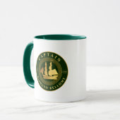 Goud Zeilschip Mok (Voorkant links)