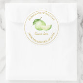 Goud Zelfgemaakt Guava Jam Label | Wit (Tas)