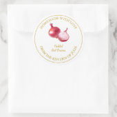 Goud Zelfgemaakt Rood Ui Pickle Label | Wit (Tas)