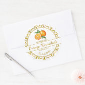 Goud Zelfgemaakt Sinaasappel Marmalade Label (Envelop)