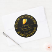  Goud Zelfgemaakte Mango Jam Zwart Label (Envelop)