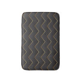 Goud Zig Zag Chevron Patroon Badmat (Voorkant Verticaal)