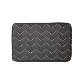 Goud Zig Zag Chevron Patroon Badmat (Voorkant)