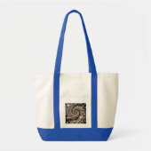 Goud & Zilver Disco Spiraal Vortex Tote Bag (Voorkant)