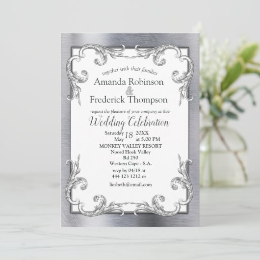 Goud, zilver en messing  kaart (Staand voorkant)