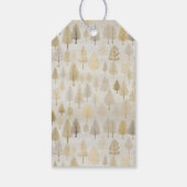 Goud Zilver Kerstbomen Cadeau Label Cadeaulabel (Achterkant)
