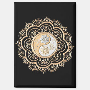 Goud & Zilver Mandala Magneet