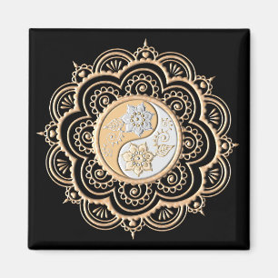 Goud & Zilver Mandala Magneet