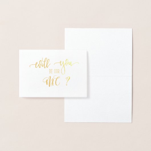 Goud zult u onze MC bruiloft verzoek Kaart (Display)