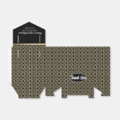 Goud Zwart Geometrisch Art Deco Bedankt Party Bedankdoosjes (Uitgevouwen)