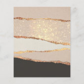 Goud Zwart Glans Papier Flyer (Achterkant)