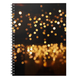 Goud Zwart Glitter: Abstracte De-gerichte Achtergr Notitieboek