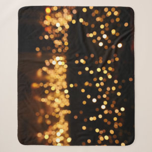 Goud Zwart Glitter: Abstracte De-gerichte Achtergr Sherpa Deken