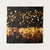 Goud Zwart Glitter: Abstracte De-gerichte Achtergr Wandkleed (Voorkant)