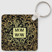 Goud & Zwart - MAM - WOW | Sleutelhanger (Achterkant)