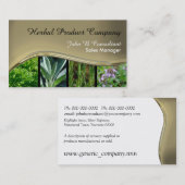 Goud zwart metaal visitekaartje (Voorkant / Achterkant)