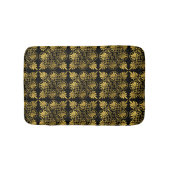 Goud Zwart Oud Grieks Meander Patroon Badmat (Voorkant)