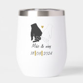 Goud & Zwart Romantisch Monogramboek (Achterkant)