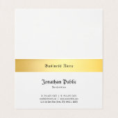 Goud Zwart Sjabloon Creative Old Style Classic Visitekaartjes (Binnenkant ongevouwen)