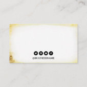  Goud & Zwart Tattoo Machine Visitekaartje (Achterkant)