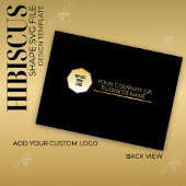 Goud & Zwart, Voeg eigen foto toe aan Hibiscus Sha Visitekaartje