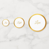 Goud Zwart Wit Tafel Confetti (Achterkanten)