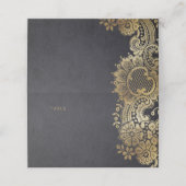 Goud zwarte bruingebondenis (Buitenkant ongevouwen)