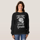 Gouda Cheese Roked Queso Slices Shredded Trui (Voorkant volledig)