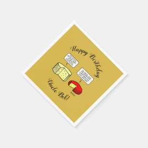 Gouda en Jack Cheese Tasting Birthday Party Servet