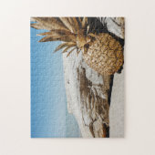 Goudananas op het strand legpuzzel (Verticaal)