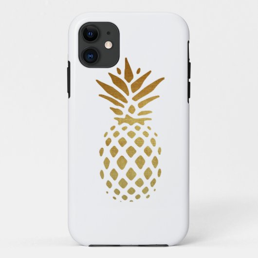 Goudananas, vruchten in goud Case-Mate iPhone case (Achterkant)