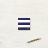 Goudanker nautische strepen post-it® notes (Op bureau)