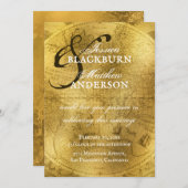 goudAntiek Oud Wereldkaart Weddenschap Kaart (Voorkant / Achterkant)