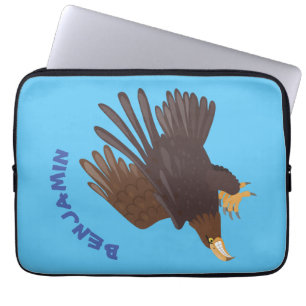 Goudarend grappige illustratie van cartoon laptop sleeve