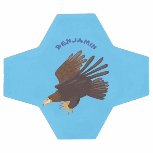 Goudarend grappige illustratie van cartoon voetbal (Enkel)