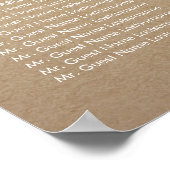 Goudbaby's pleisterkaart voor weduwschap poster (Hoek)