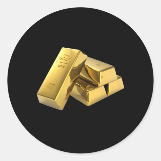 Goudbakken Ronde Sticker (Voorkant)