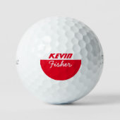 goudbal, gepersonaliseerd golfballen (Voorkant)
