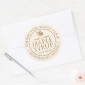 Goudbeitelde Maple Syrup Label met Gold Leaf (Envelop)